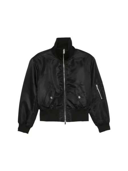 Kurtka bomber The Frankie Shop o skróconej długości czarny