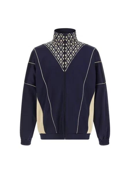 Bluza sportowa Valentino Garavani z nadrukiem niebieska