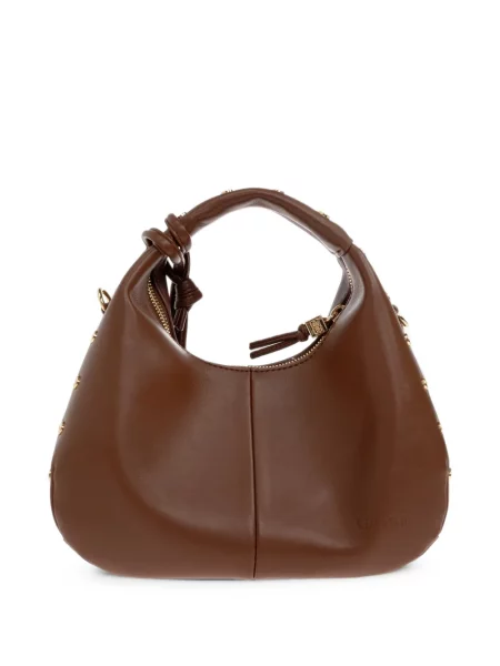 Geantă shopper Ganni maro