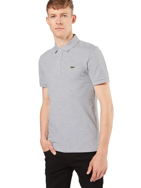 Polo majica Lacoste siva