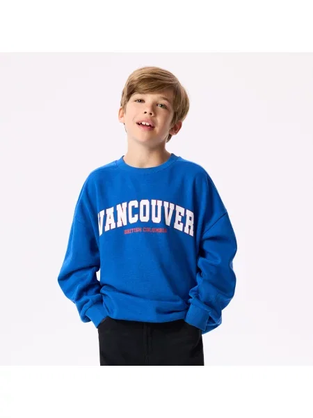 Reserved Oversized mintás melegítőfelső világoskék
