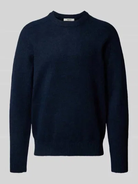 Sweter z dzianiny z prążkowanymi wykończeniami model ‘RAI’ Selected Homme