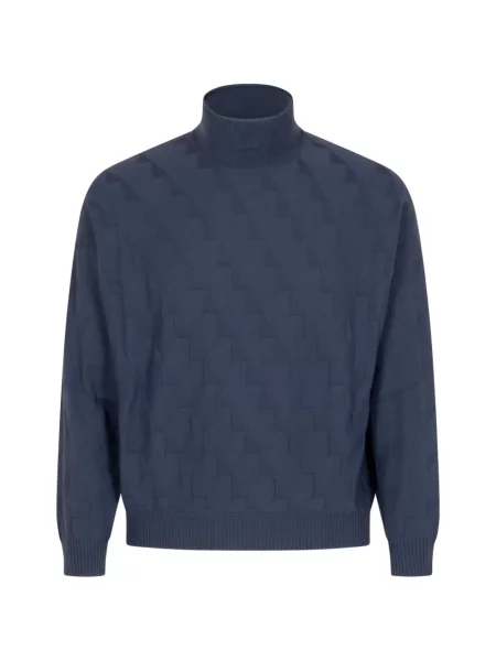 Sweter Emporio Armani niebieski
