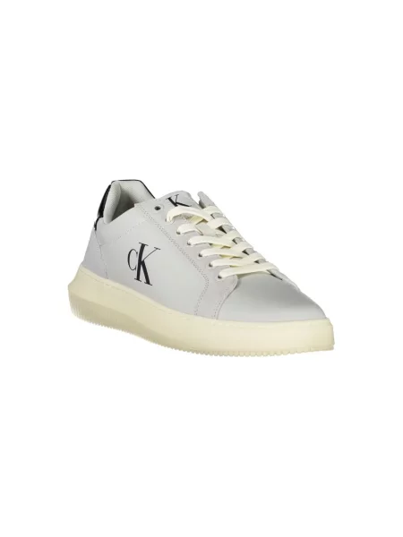 Trampki Calvin Klein casual skórzane chunky szare