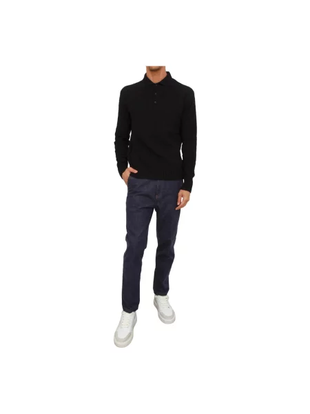 Sweter Richmond wełniany czarny