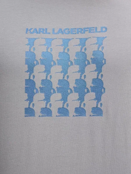 Футболка Karl Lagerfeld с принтом серая