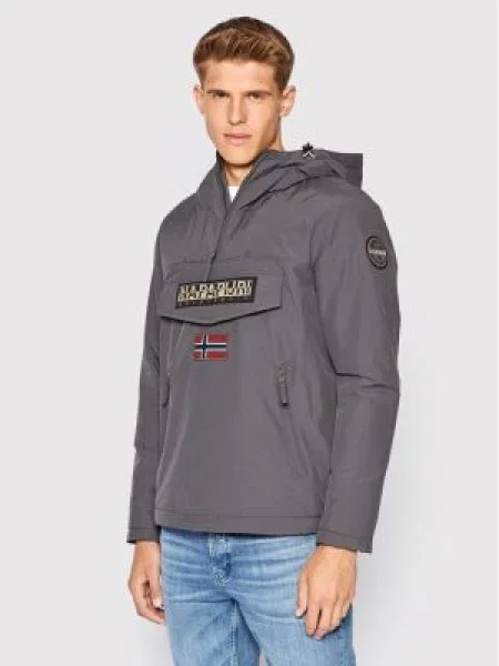 Napapijri Anorak stiliaus striukė Rainforest Pocket 2 pilka