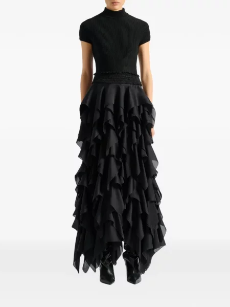 Lung fustă Balmain negru