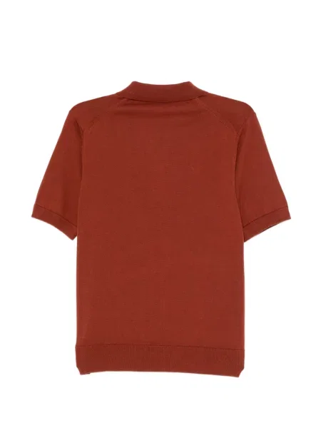 Tricou polo Fred Perry cu broderie maro
