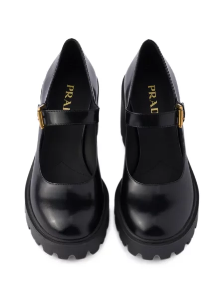 Pantofi cu toc Prada din piele negru