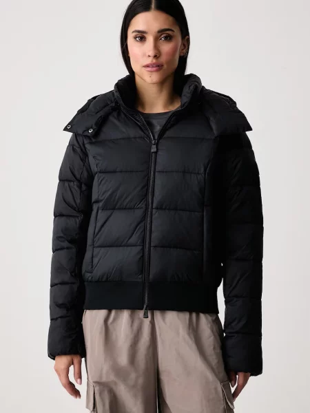 Emporio Armani geacă matlasată pentru femei negru