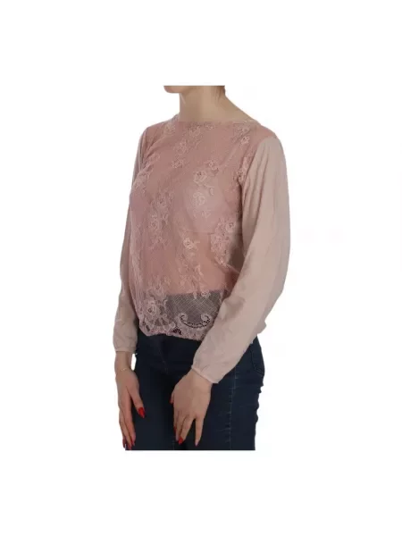 Bluzka Pink Memories koronkowa różowa