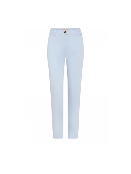 Spodnie Gustav o krotszym kroju niebieskie