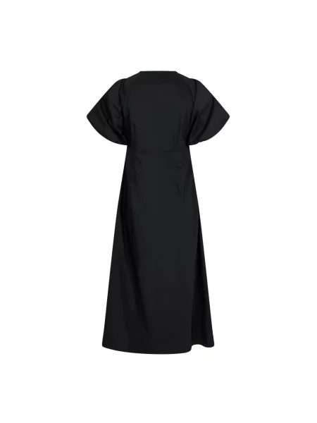 Udrapować sukienka midi Neo Noir czarna