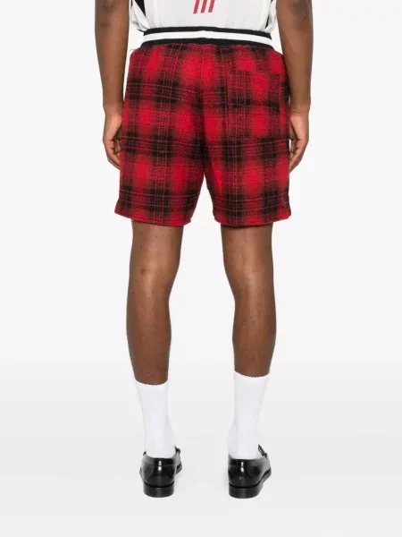 Pantaloni scurți Rhude în carouri roșu
