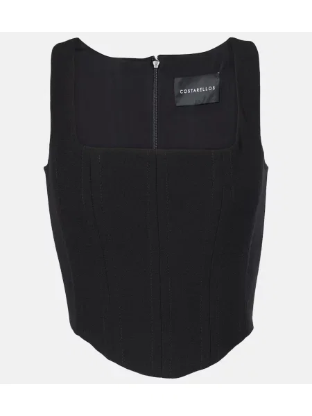 Top Costarellos wełniany czarny