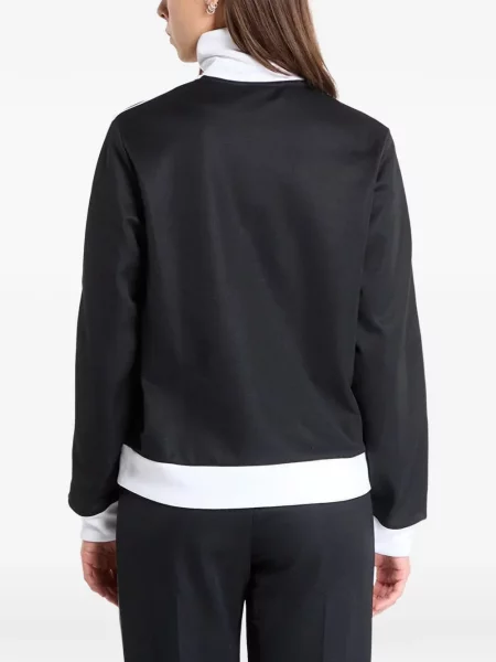 Pălărie Adidas cu dungi cu platformă din jerseu alb