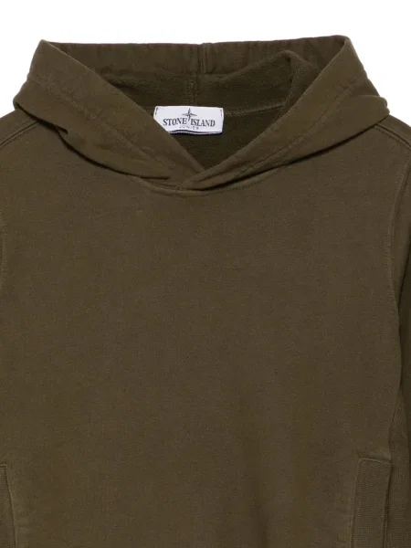Bluza z kapturem dziecięca Stone Island zielona