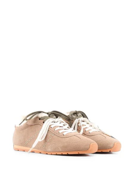 Sneakerși Nubikk din piele de oaie maro