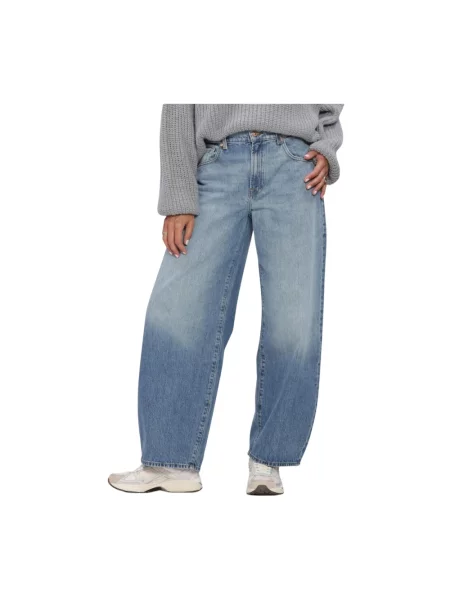 Szerokie jeansy 7 For All Mankind niebieskie
