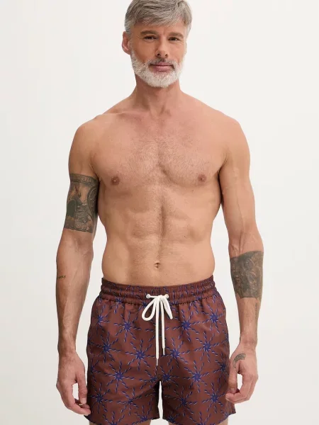 Frescobol Carioca pantaloni scurți de baie pentru bărbați maro