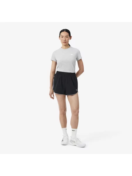 Lacoste Wodoodporne Szorty Sportowe czarne
