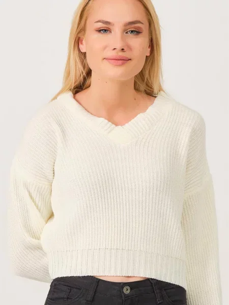 Pulover Dewberry alb