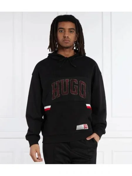 HUGO Pulóver Danody fekete