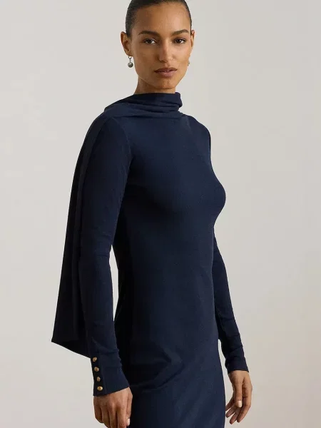 Платье миди Lauren Ralph Lauren синее