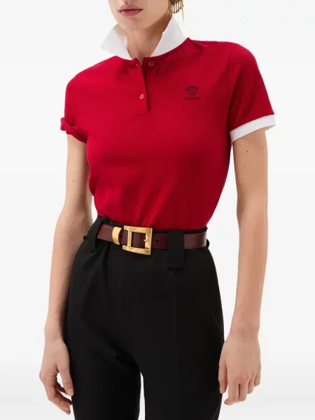 Tricou polo Versace roșu