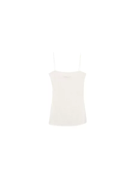 Dzianinowy top Jacquemus biały