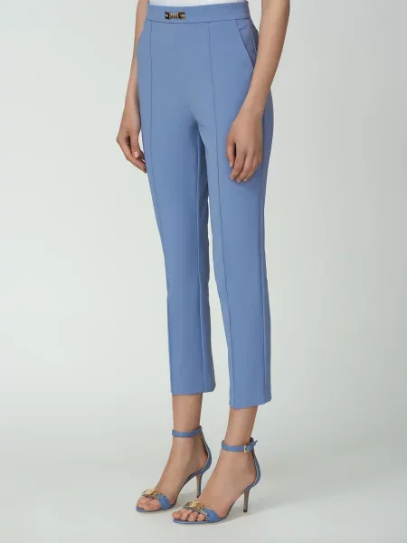 Брюки Elisabetta Franchi голубые
