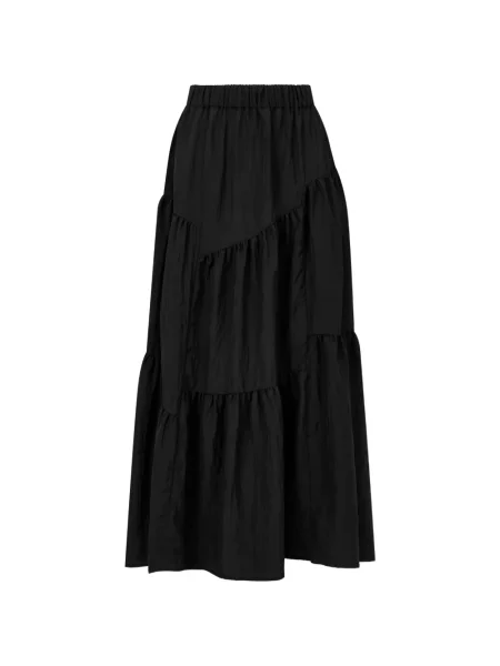 Fusta maxi Tomboy asimetrică negru