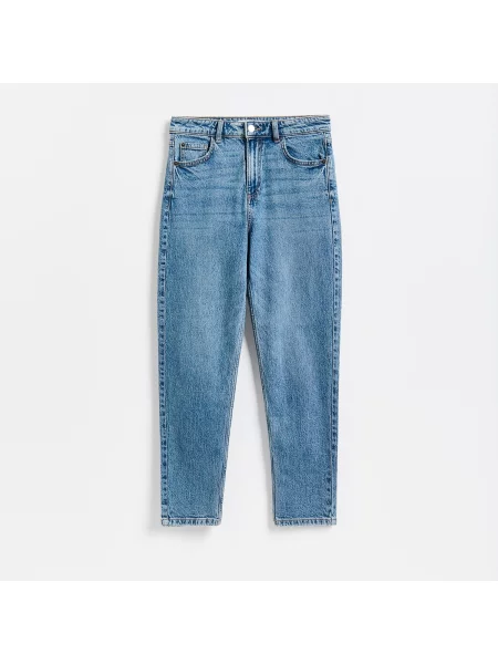 Reserved LADIES` JEANS TROUSERS modrá