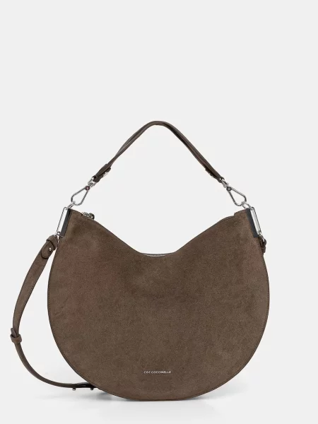 Coccinelle crossbody kabelka dámska semišová COCCINELLESUNUP SUEDE zelená