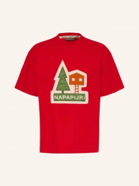 Napapijri T-Shirt Trahus rot czerwona