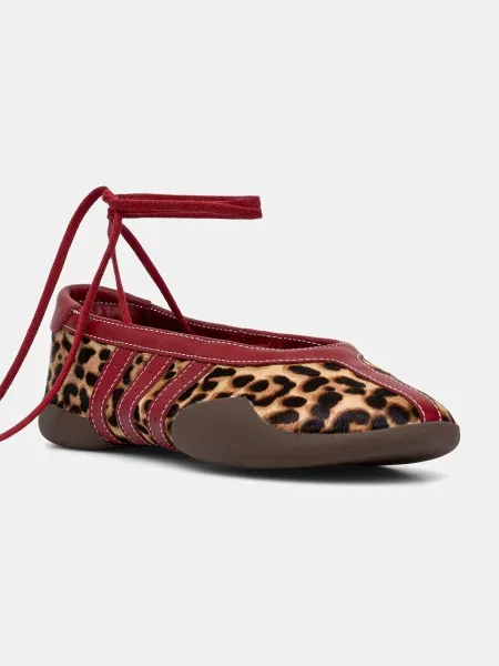 Adidas Originals balerini din piele Taekwondo Mei Ballet maro