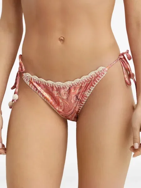 Bikini Del Maar cu imagine cu model paisley roz