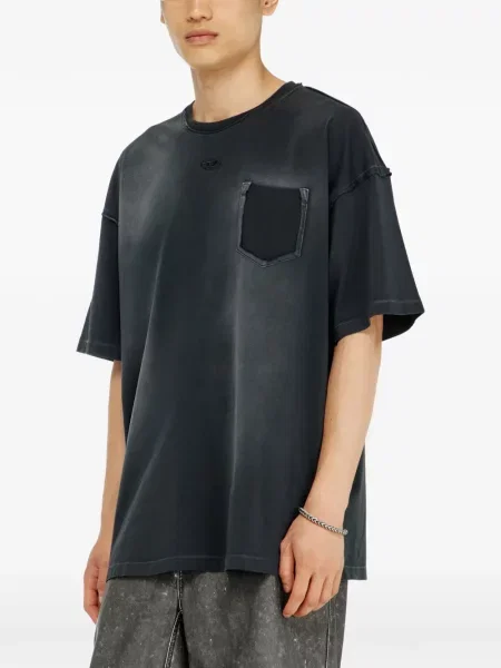 Tricou Diesel rupți negru
