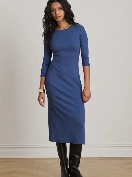 Lauren Ralph Lauren rochie babydoll albastru