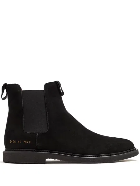 Botine chelsea Common Projects din piele de căprioară negru