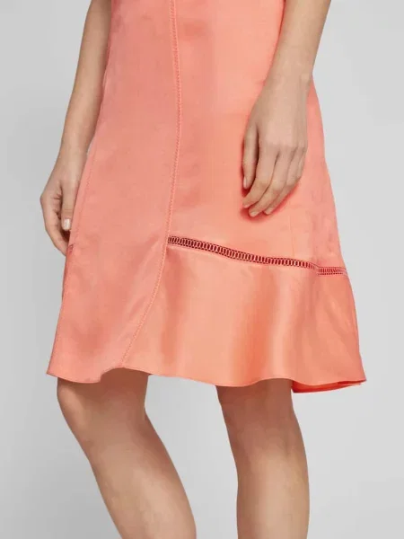 Spódnica o długości do kolan w jednolitym kolorze model ‘Vileina’ Boss