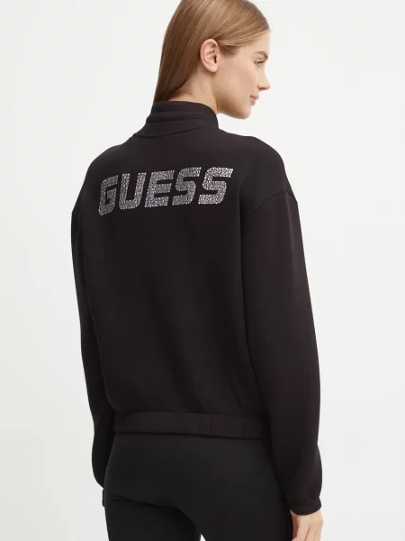 Guess bluza CECILIA z aplikacją czarny