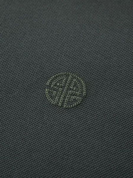 Lung tricou polo Shanghai Tang verde