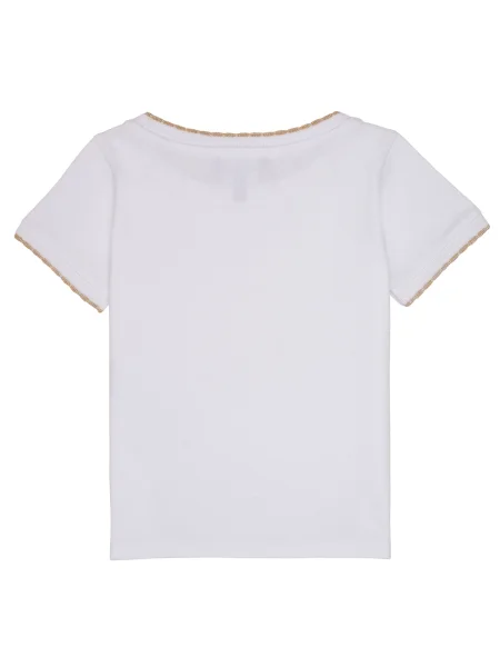 Tricou copii Emporio Armani alb