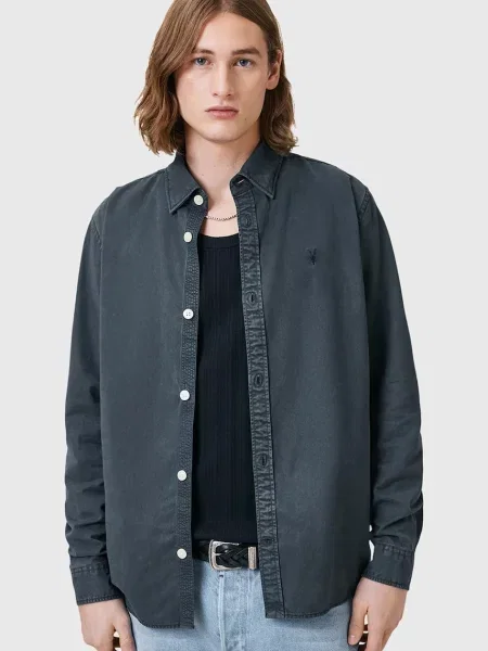 Srajca AllSaints BODHI mornarsko modra