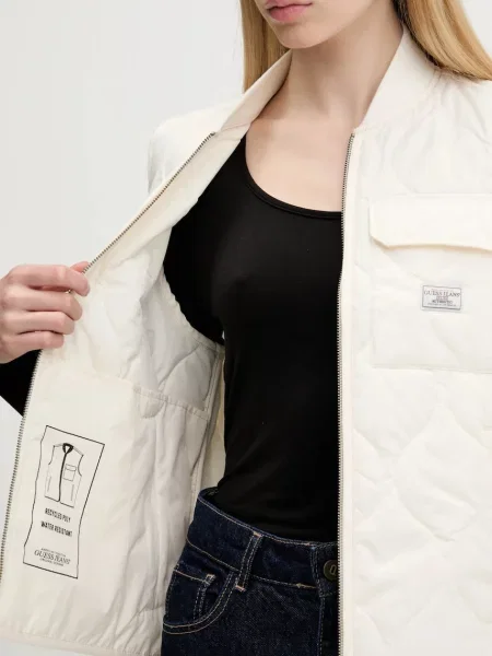 Безрукавка Guess Jeans перехідна бежевий