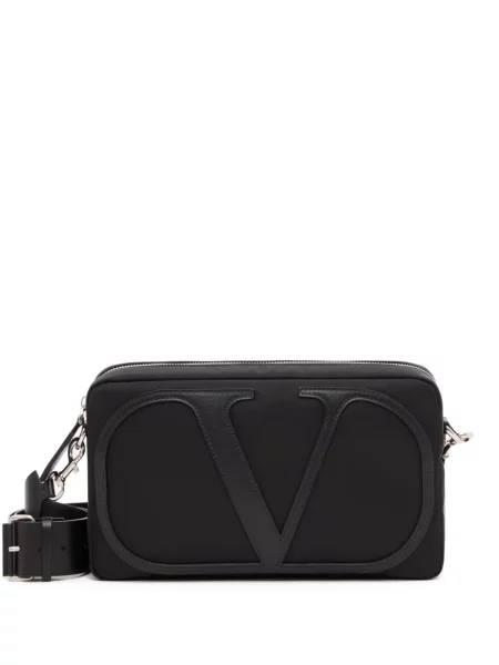 Geantă crossbody Valentino Garavani din piele negru