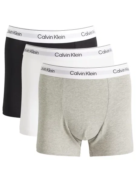 Majtki z elastycznym paskiem z logo w zestawie 3 szt. Calvin Klein Underwear szare