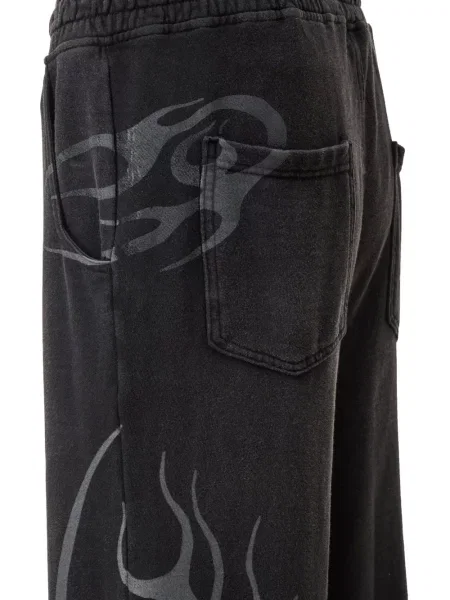 Pantaloni Hellstar cu imagine alergare negru